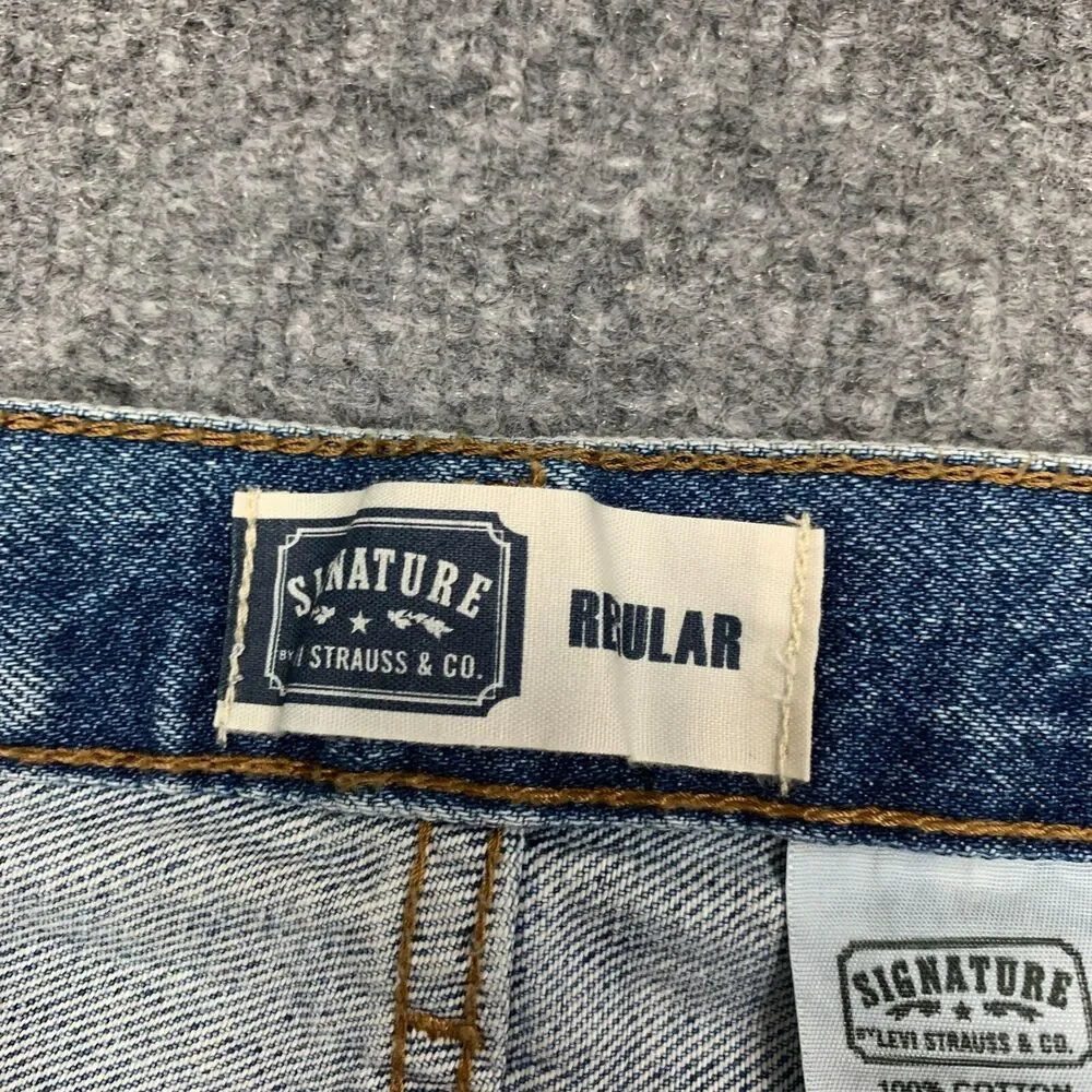 Levis Work Jeans Mens 36 Blue Regular Classic Fit Durable Heavyweight Denim 2008